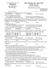 Kiểm tra học kỳ I lớp 12 thpt năm học 2015  2016 môn thi sinh học thời gian làm bài 60 phút